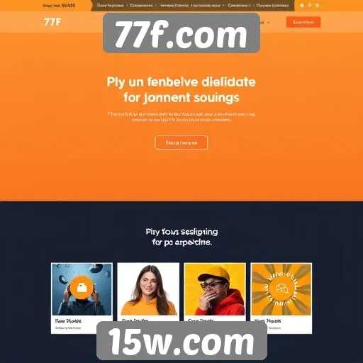Acessibilidade e design do site 77f.com são destacados