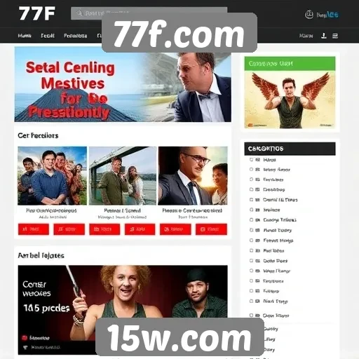 Diversidade de categorias em 77f.com atrai diferentes públicos