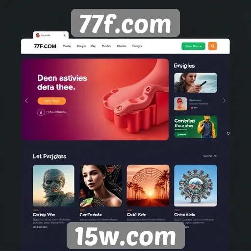 Interface do usuário do 77f.com é intuitiva