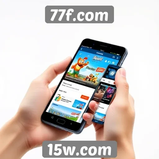 Experiência do usuário em dispositivos móveis no 77f.com